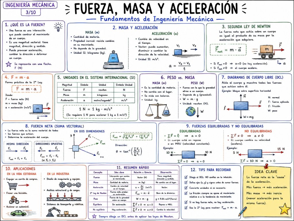 Fuerza, Masa y Aceleración (5/10)