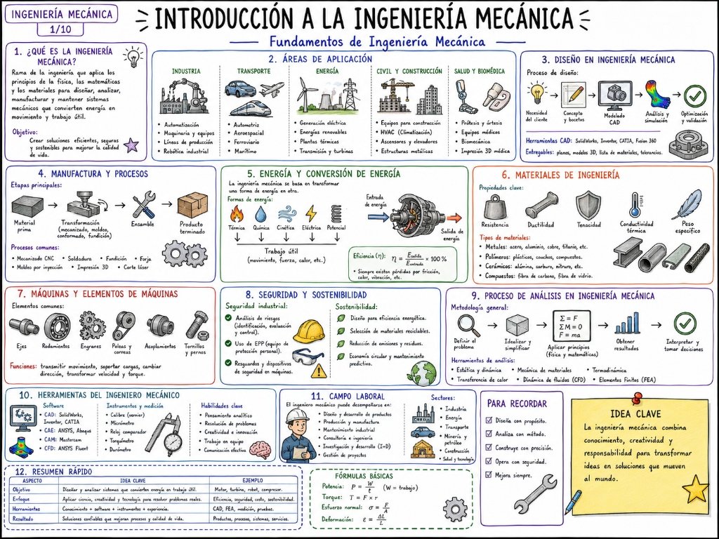 Introducción a la Ingeniería Mecánica (1/10)